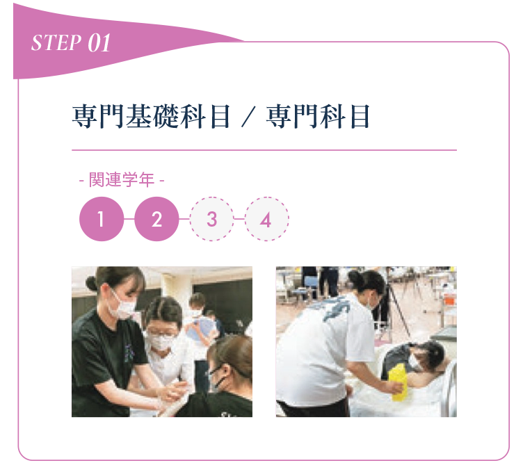 STEP1　専門基礎科目 専門科目