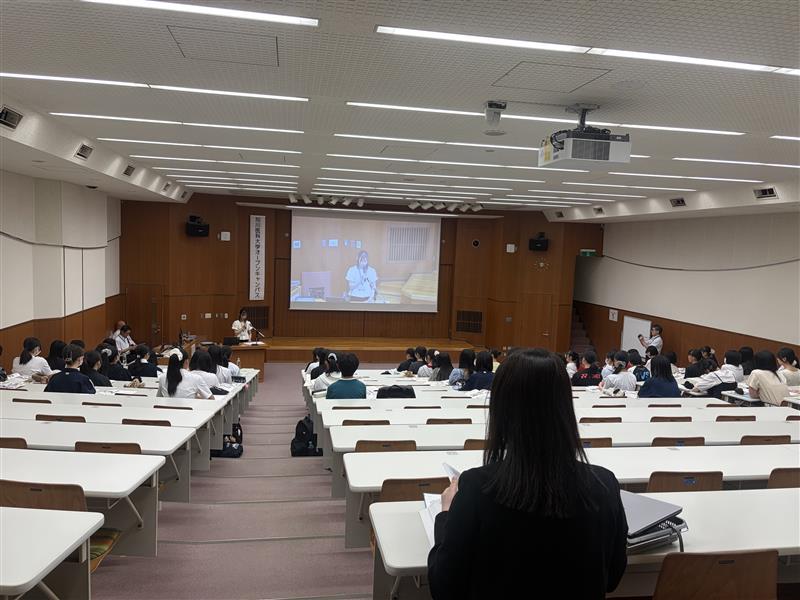 【看護学科】在学生メッセージの様子