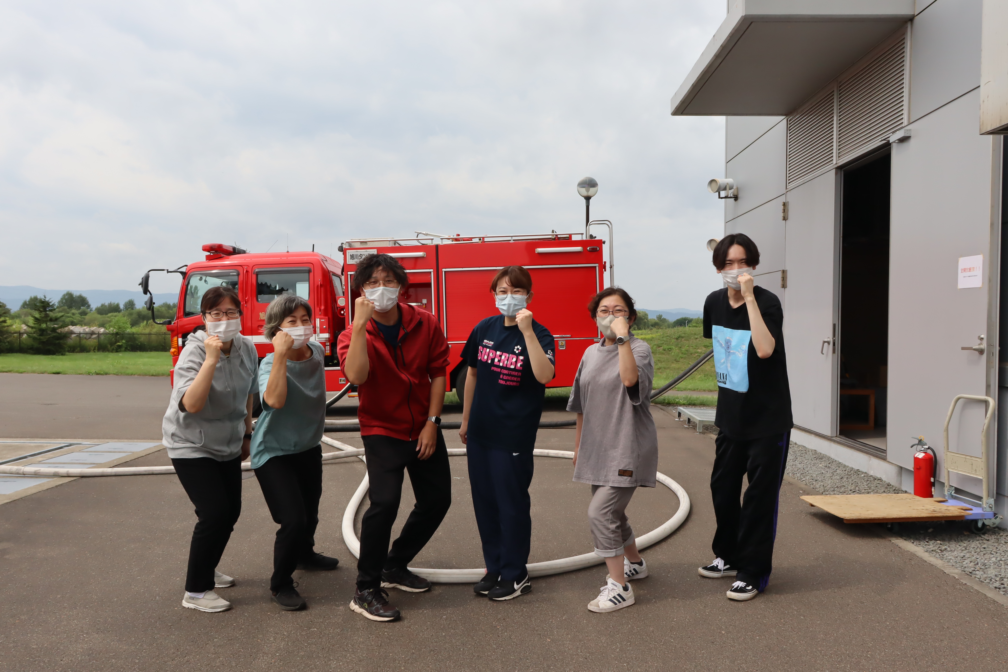 自衛消防隊の意気込み